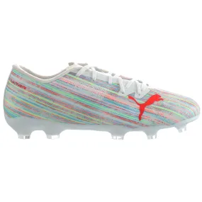 Puma Ultra 2.2 FG/AG White Kids Football Boots