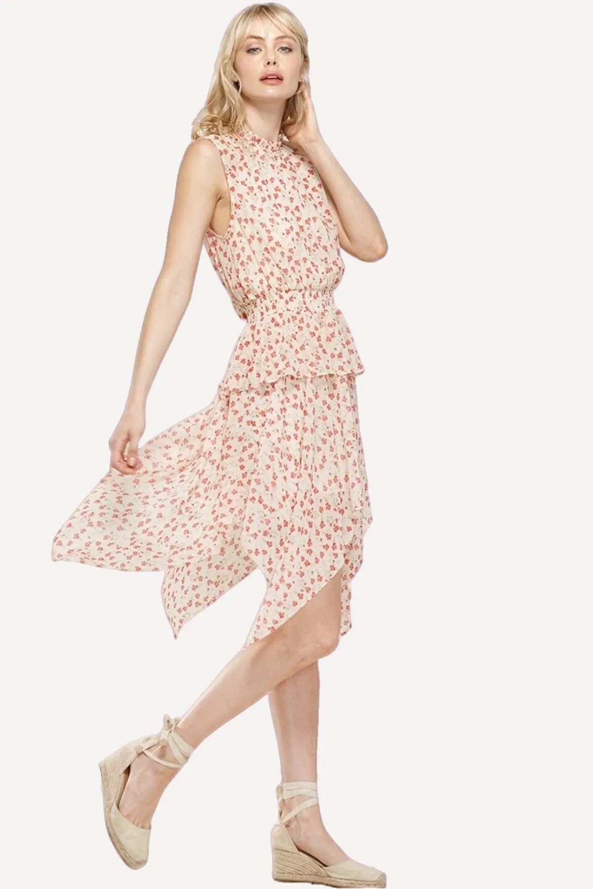 Red Floral Summer Dress