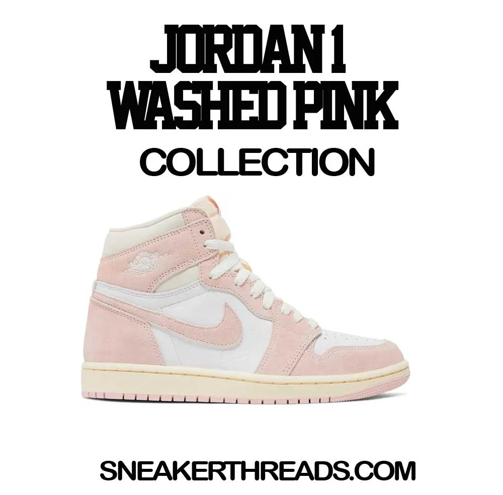 Retro 1 Washed Pink Shirt - Rookie Bear - White