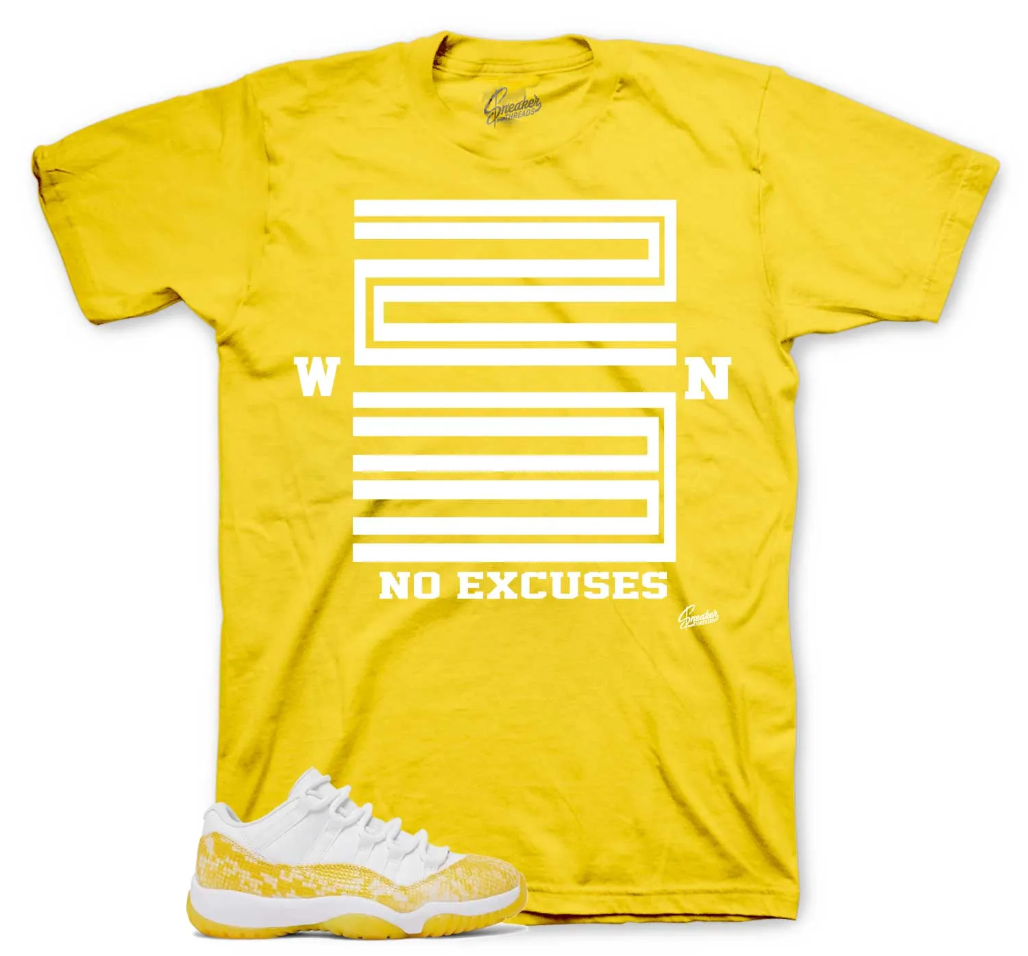 Retro 11 Yellow Snakeskin Shirt - Win 23 - Yellow