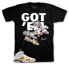 Retro 6 Yellow Ochre Copped Em Shirt