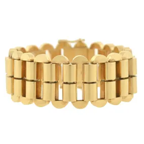 Retro Austrian 14kt Gold Link Bracelet 61.3G