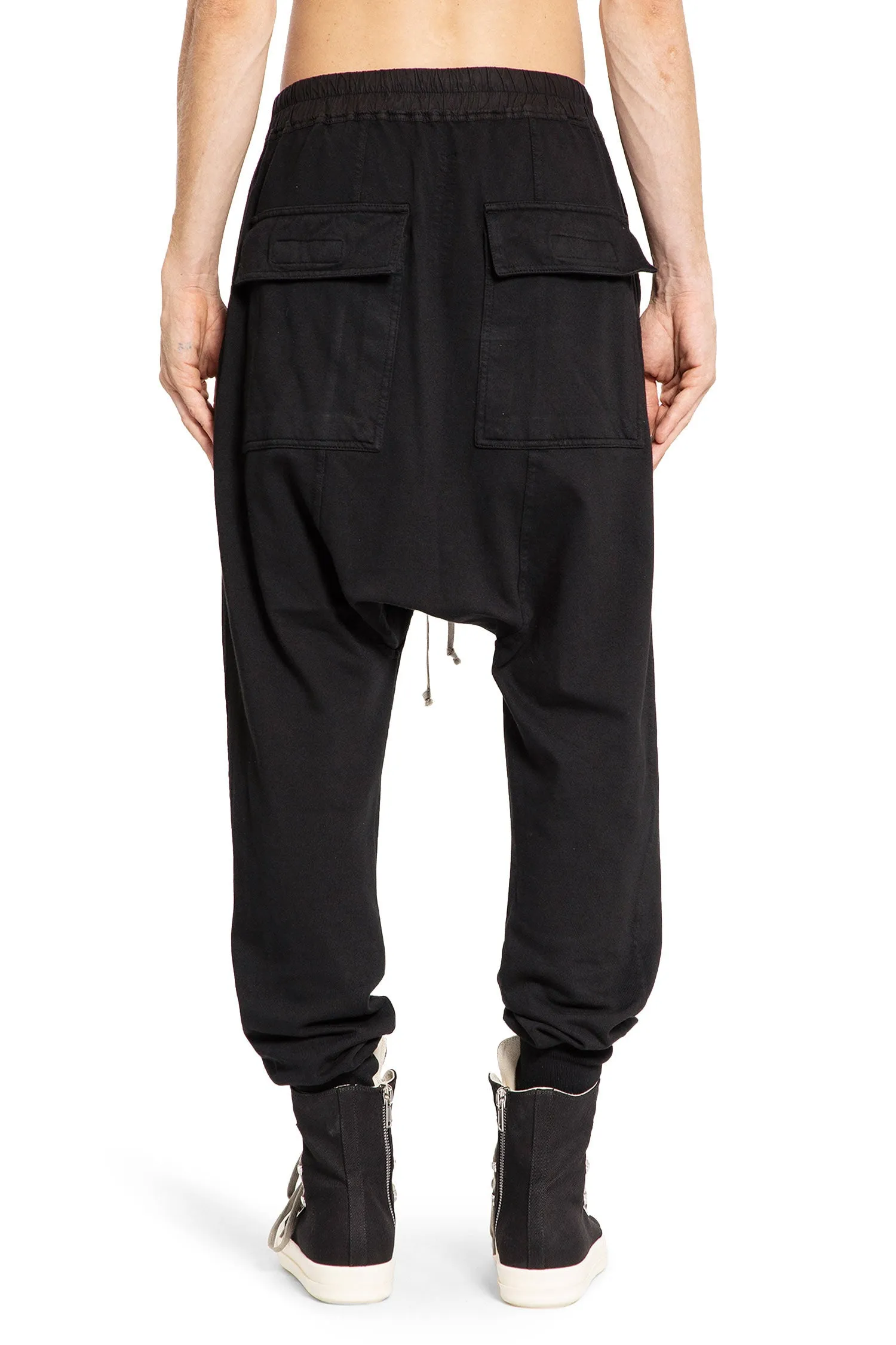 RICK OWENS DRKSHDW MAN BLACK TROUSERS