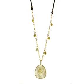 Rutliated Quartz Bohemian Necklace