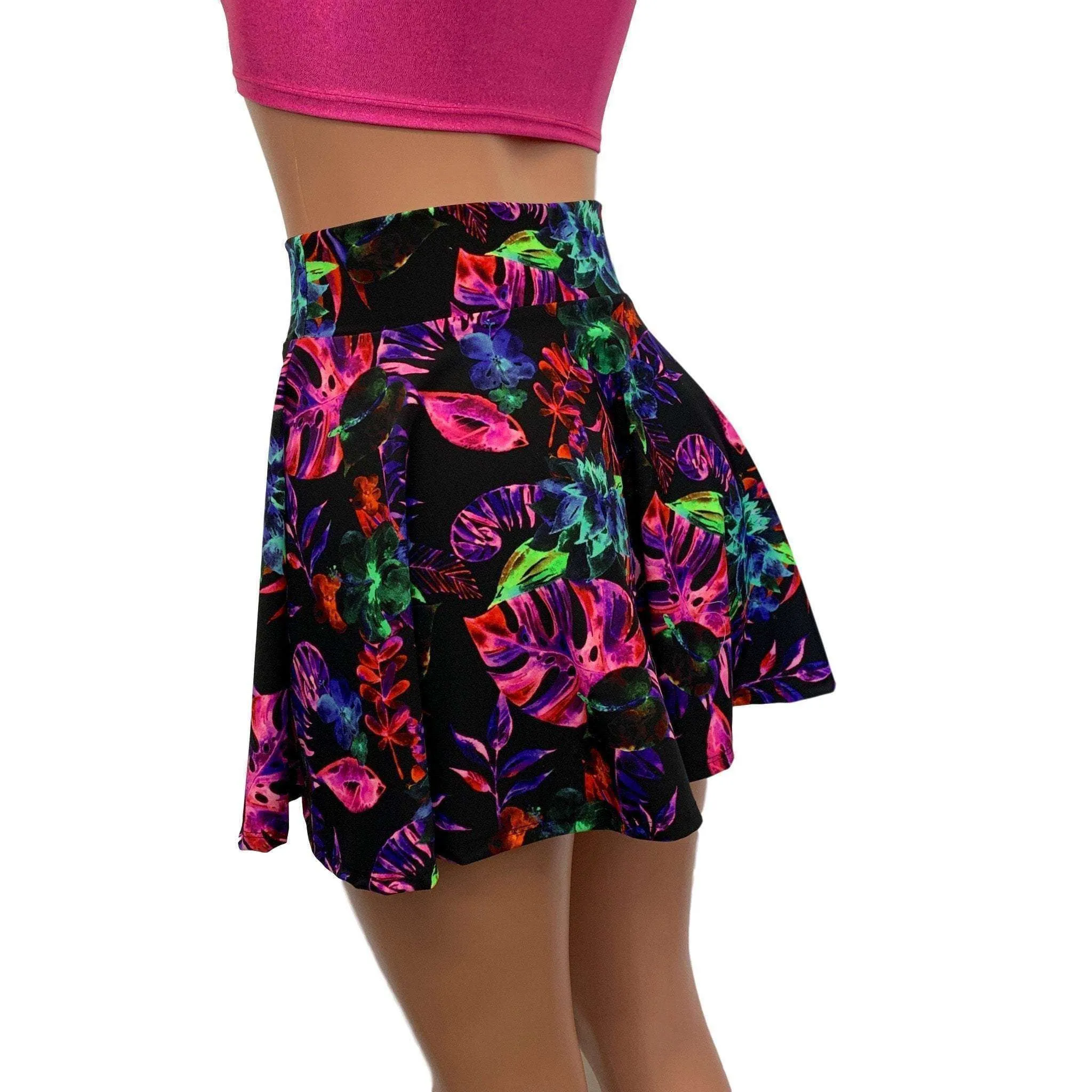 SALE - Skater Skirt - Tahiti Neon