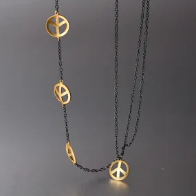 Shanti Peace Necklace In Gold