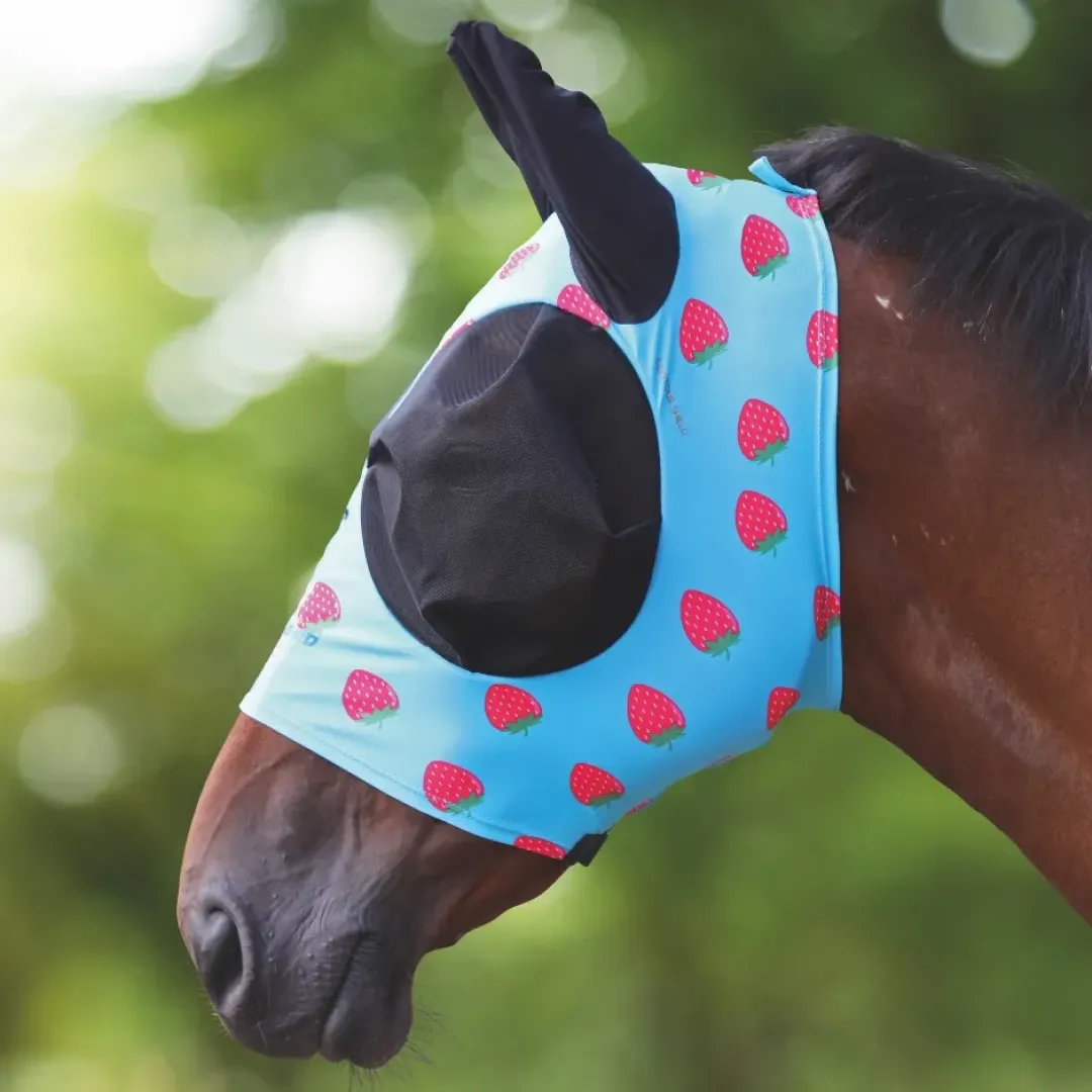 Shires Fruit Print Stretch Fly Mask