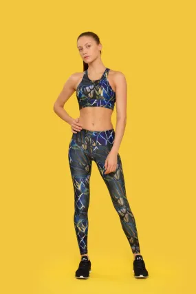 Skimmed Milk Birds Of Paradise Print Leggings