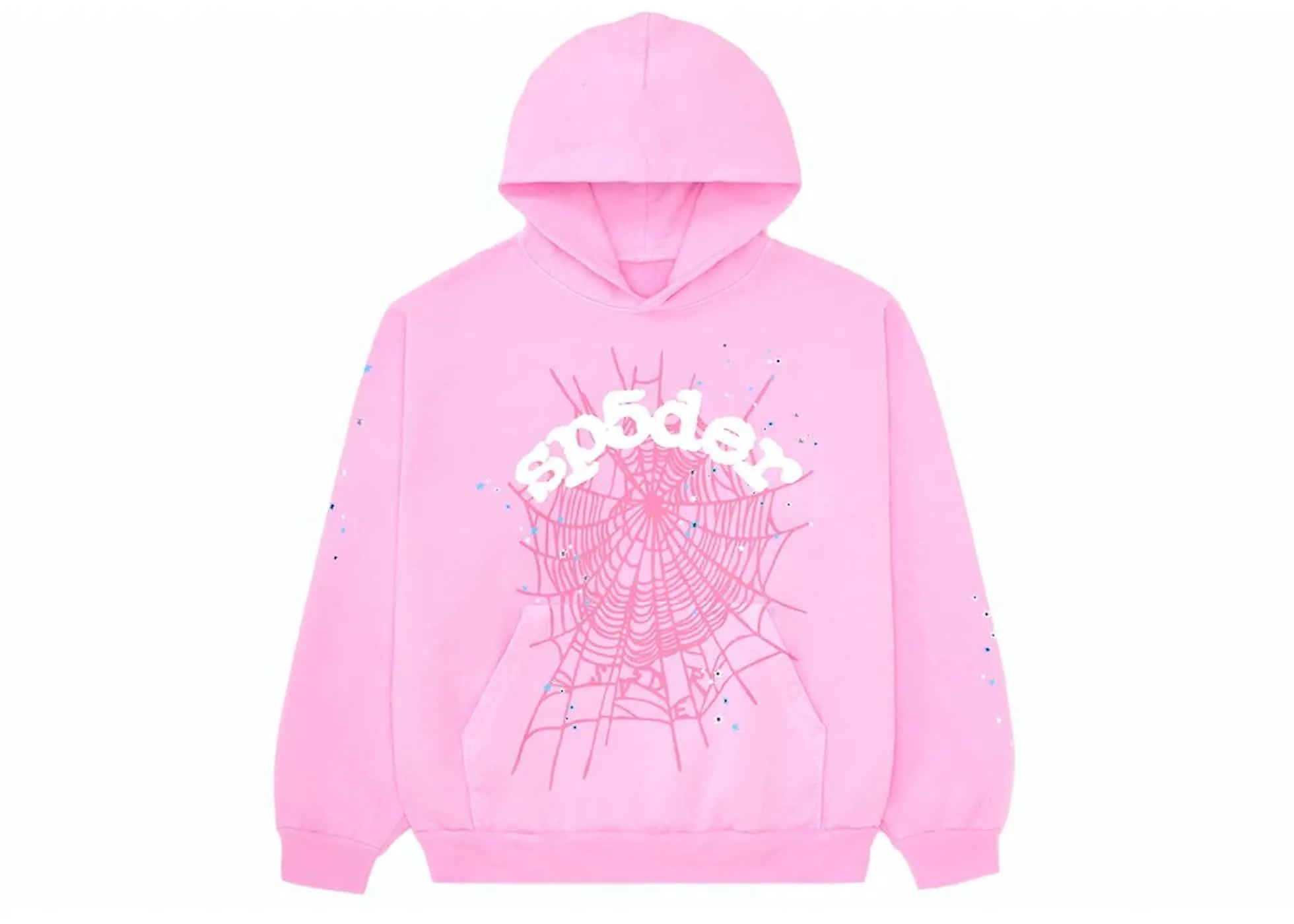 Sp5der OG Web Hoodie (Pink)