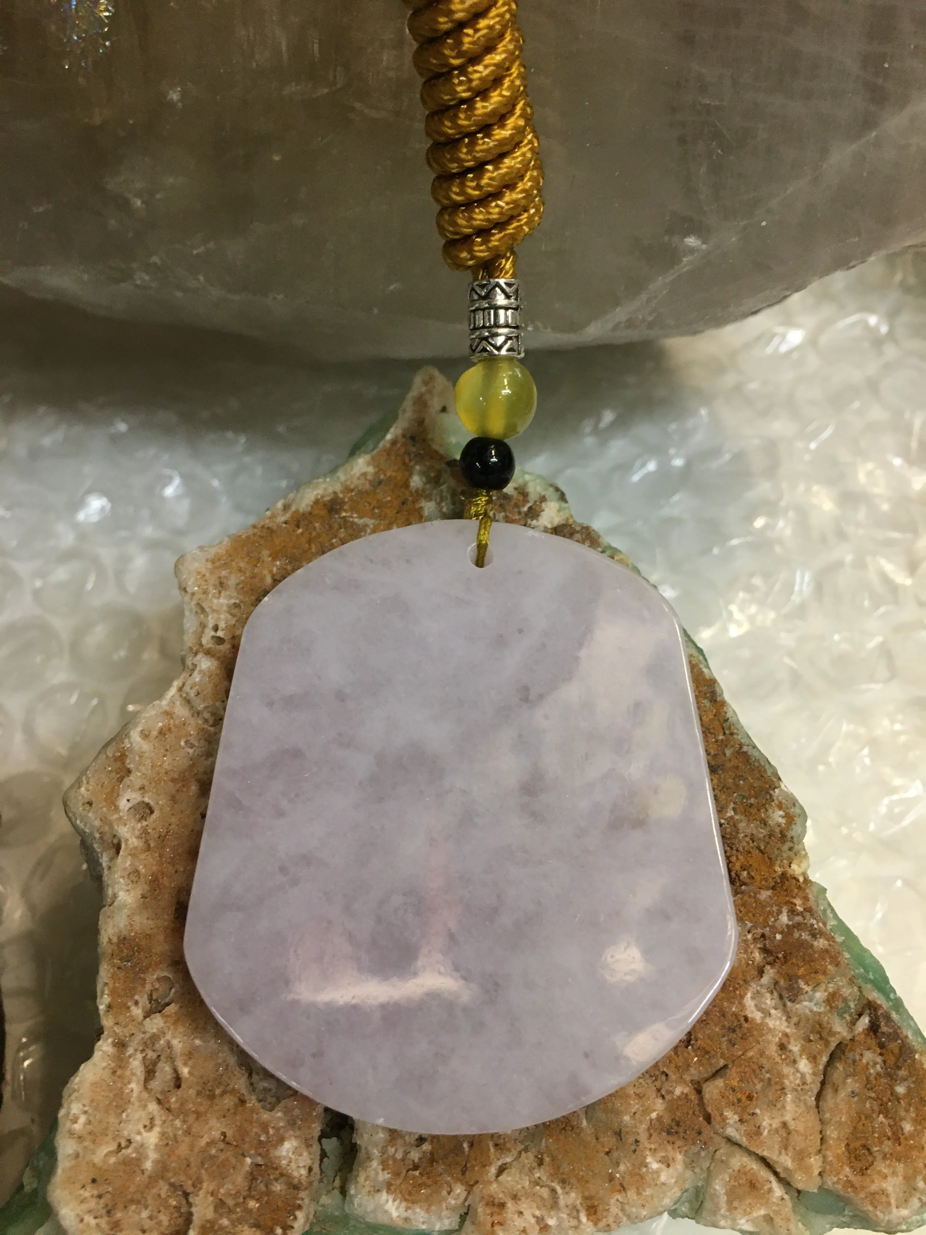 Stunning Lavender Jadeite Jade Pendant Necklace-Best Gifts For Her