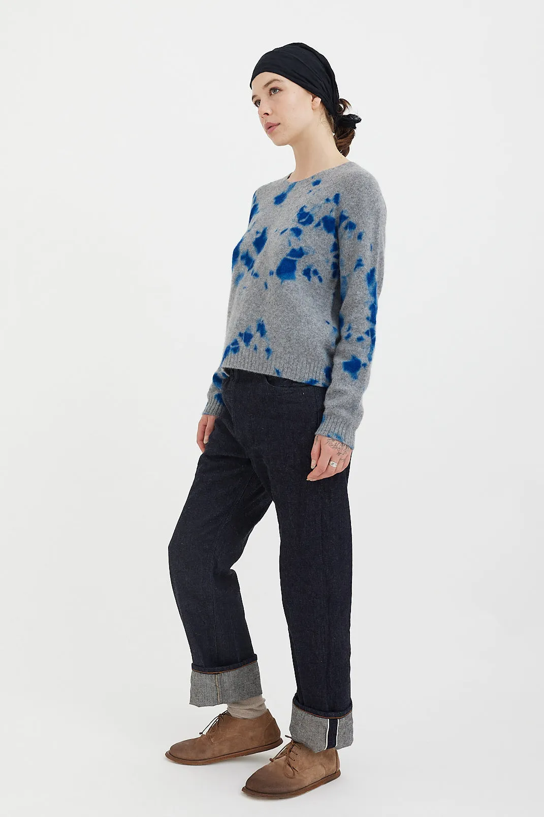 Suzusan - Shibori Cashmere Seamless Short Pullover