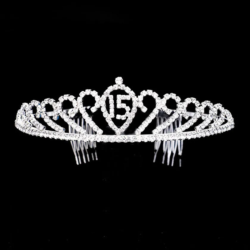 Sweet 15 Rhinestone Princess Tiara