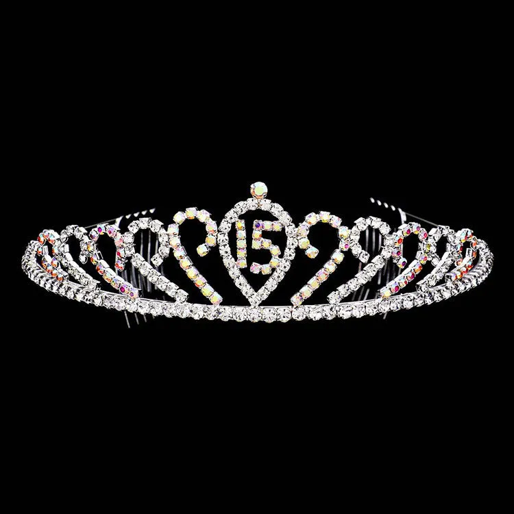 Sweet 15 Rhinestone Princess Tiara