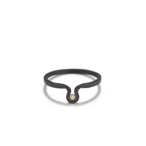 Swing Ring with Small Diamond~1.5mm