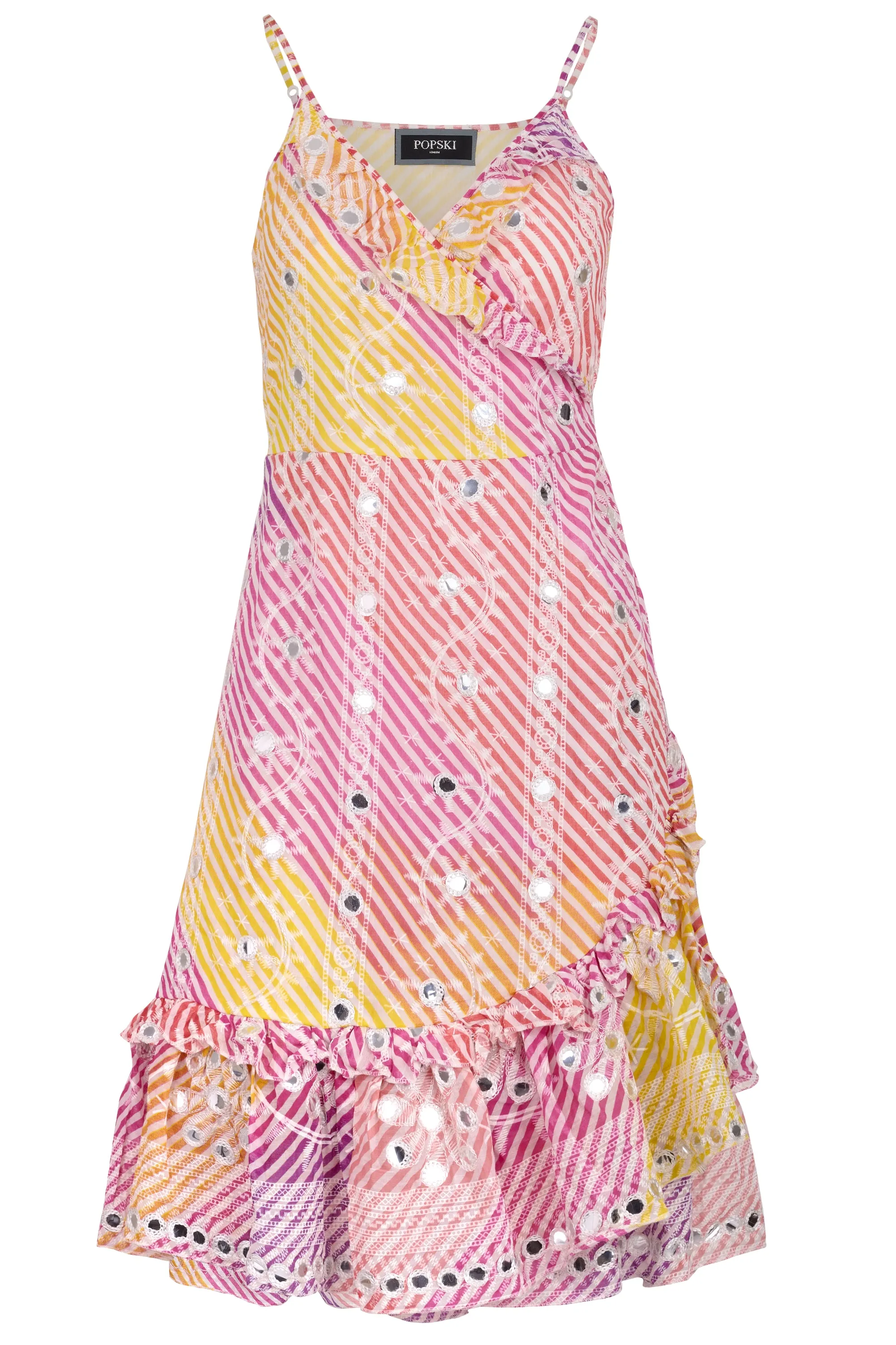 The Cami Wrap in Pink & Yellow