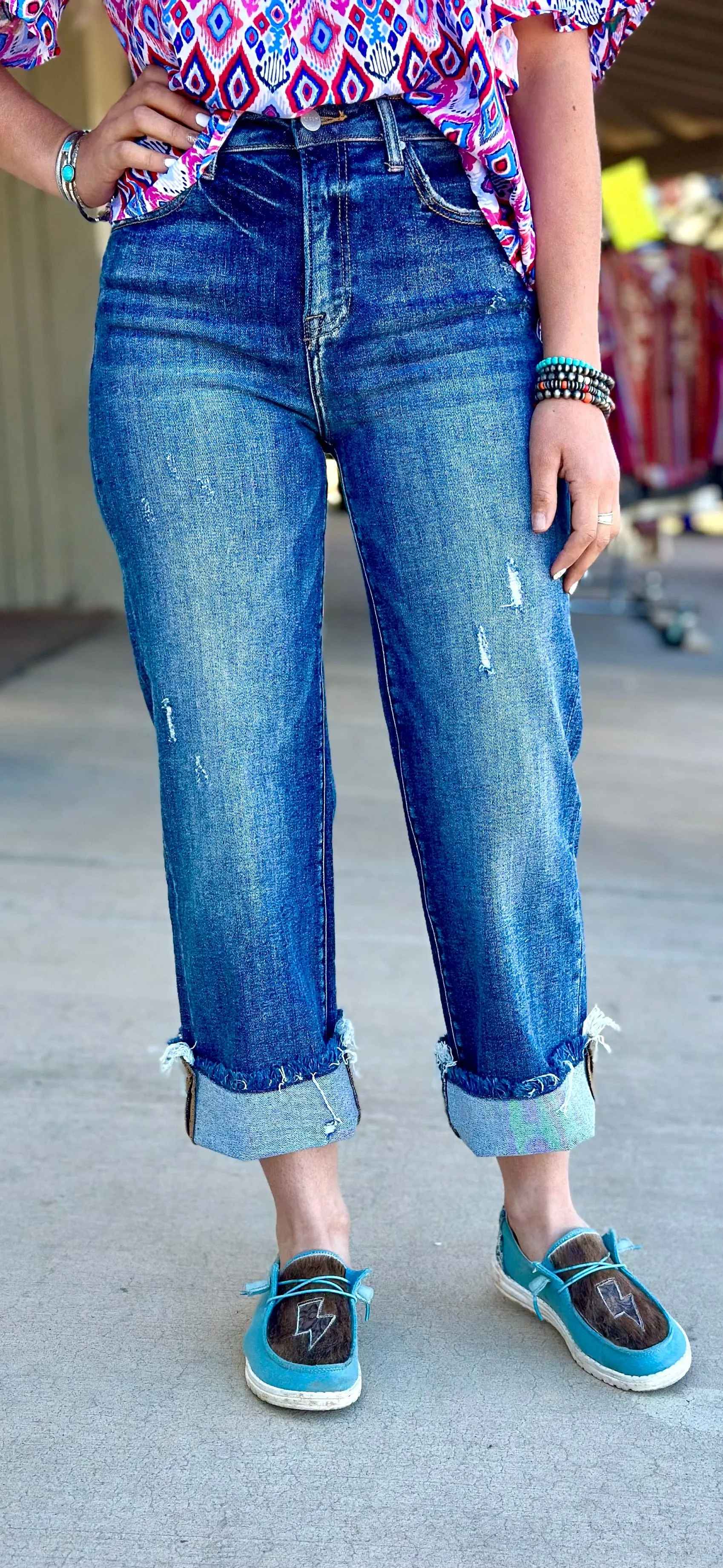 The Risen Straight Leg Ankle Crop Denim