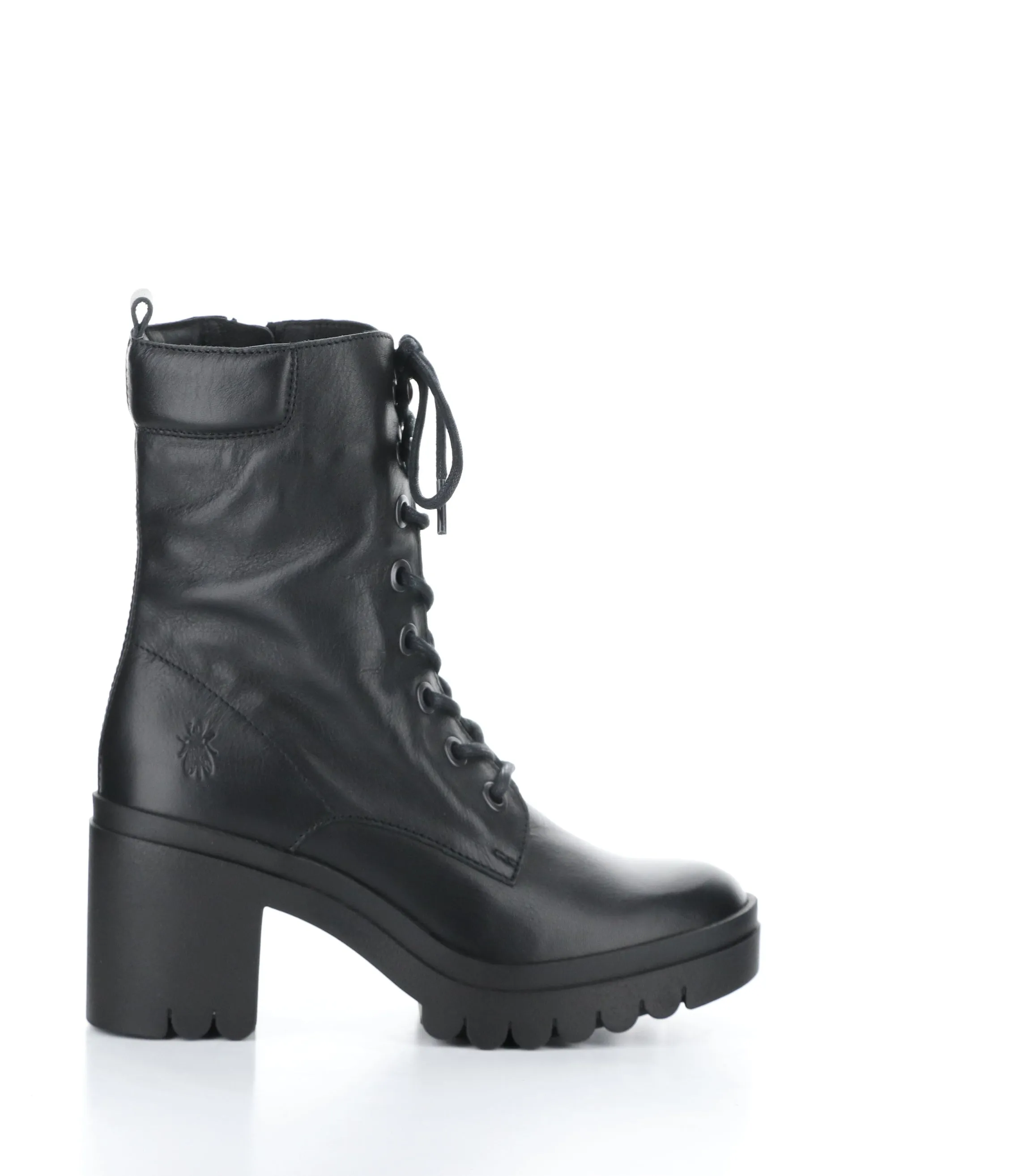 TIEL642FLY 006 BLACK Lace-up Boots