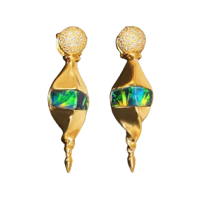 Today Tonight Opal & Diamond Earrings