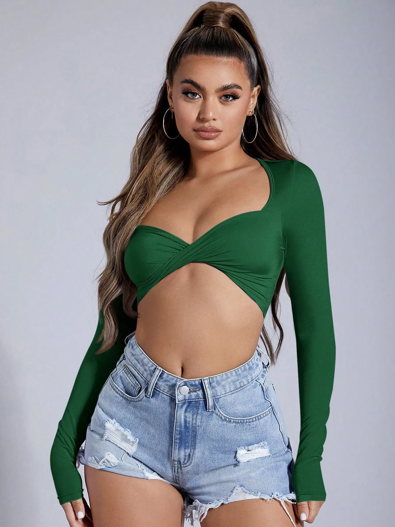 Twist Front Crop Top