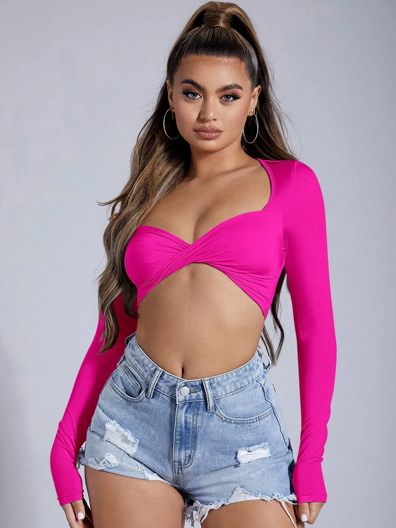 Twist Front Crop Top