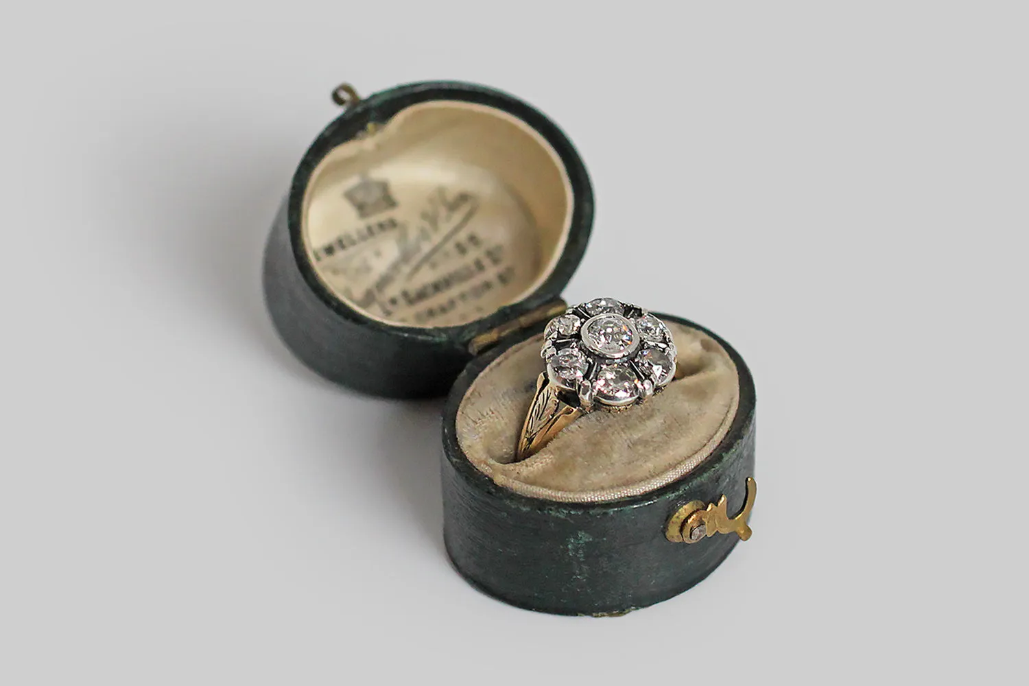 Victorian OMC Diamond Flower Form Ring