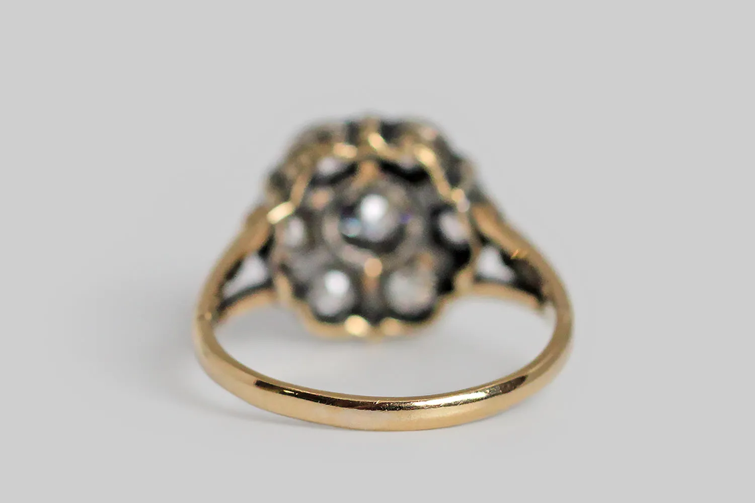 Victorian OMC Diamond Flower Form Ring